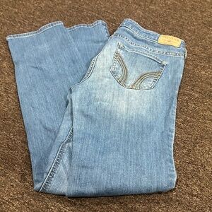 EUC! Hollister Blue Denim Jeans Womens 7R W28 L32 casual bottoms pants